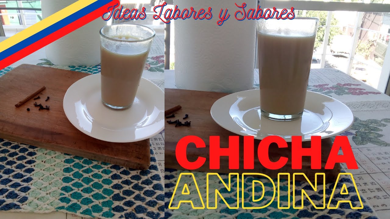 Chicha Andina. Bebida hecha a base de fermento de cáscaras de piña.