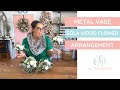 How to make a simple arrangement for an event-- featuring sola wood flowers