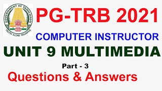 Celebrity TRB  Computer Instructor UNIT 9 MULTIMEDIA AND AUTHORING TOOLS PART 3  | VIBRANT ONLINE ACADEMY Wealth
