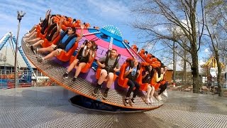 Reverse Time Spinning Ride POV! Quassy Amusement Park Connecticut