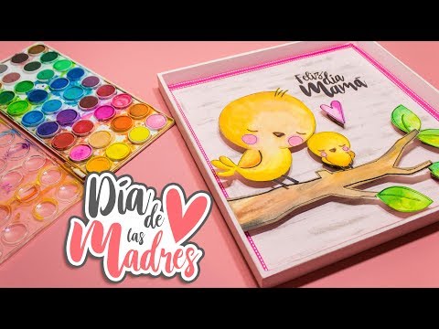 DIY: Cuadro de ACUARELAS 3D para MAMÁ – DÍA DE LAS MADRES