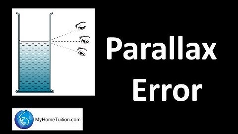 Parallax Error | Introduction to Physics