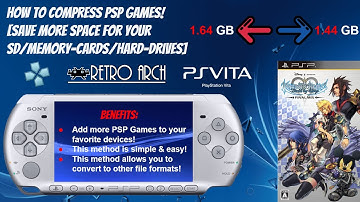 How To Compress PSP Games! [Save More Space For Your SD/Memory-Cards/Hard-Drives]