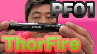 【ThorFire】 PF01 LED ペンライト EDC CREE XP-E2電球使用 小型軽量 明るい 3モード単4形電池使用 口腔診断 機器検査 クリップライト【mucciTV】sub4sub