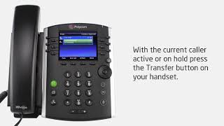 Polycom VVX410 Transferring a call