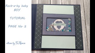 Rock a bye baby BOY Pop Up Pages | TUTORIAL | Page No 8 | pop up scrapbook
