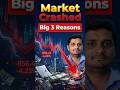 Stock Market Crash 😱 | Big 3 Reasons Explained | Umesh Singh Finance Speech #stockmarketcrash
