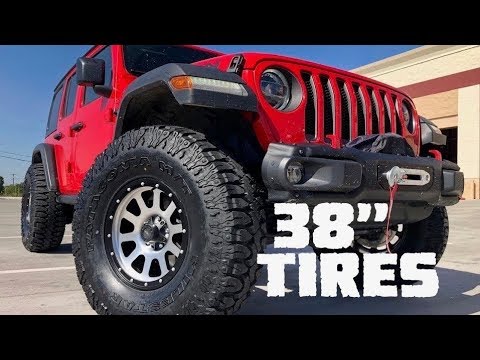 We Put 38s On Our 2018 Jeep Wrangler JLU Rubicon! - YouTube