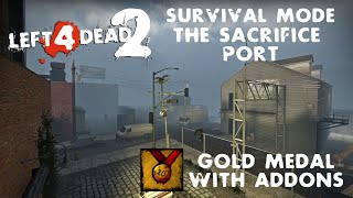 (22/43) Left 4 Dead 2 - The Sacrifice Port Survival Mode [Gold Medal] (with BOT add-ons)