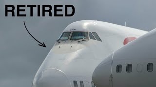 STORED British Airways 747-400's at London Heathrow and Cardiff International airport