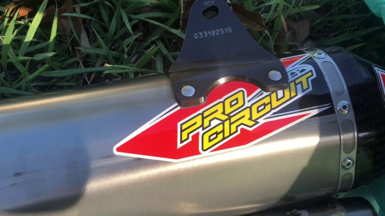 Pro Circuit Ti-6 Pro Exhaust 2019 Yz250f - YouTube
