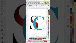 "SC" Letter Logo Design CorelDRAW 2024 में कैसे बनाएं? | Design with Corel Hindi Tutorial #logo