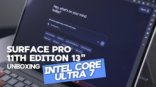 Surface Pro 11 Unboxing: Intel Core Ultra 7 in Action! #microsoft #intel