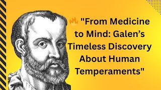'From Medicine to Mind: Galen’s Timeless Discovery About Human Temperaments'