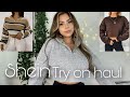 SHEIN TRY ON HAUL (sweaters &amp; basics)