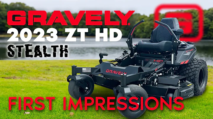 Gravely 2023 ZT HD Stealth Limited Edition Zero Turn Mower First Impressions Review
