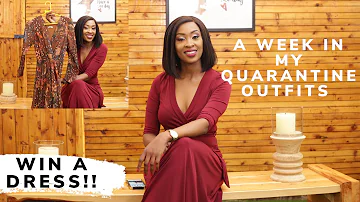 My Monday To Sunday Quarantine Outfits & Win A Dress!!