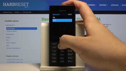 How to Turn On/Turn Off Bluetooth Connection in NOKIA 216 – Bluetooth Settings