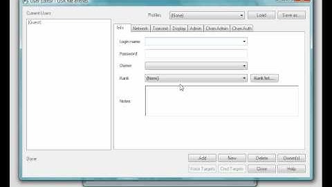 UGT Servers - How to setup a Admin account on Ventrilo