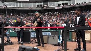 Jack White performs The National Anthem at Detroit Tigers Opening Day as an instrumental