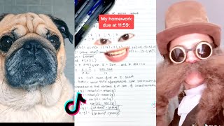 WHEN YOUR HOMEWORK IS DUE IN 1 MINUTE | TIKTOKTOE