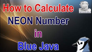 Neon number in java |