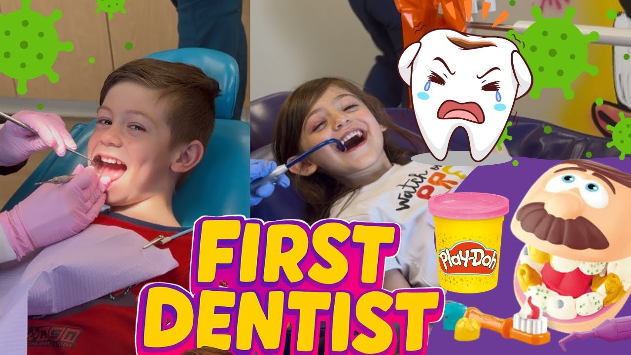 Kid's First Dentist Visit! 🦷 Cleaning, a Cavity, Laughing Gas + Play-Doh Dentist Fun