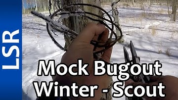 Mock Bugout Winter Two Nights - Part 4 - Drying Rack, Relaxing Snowshoe Scout (Found Resources!)