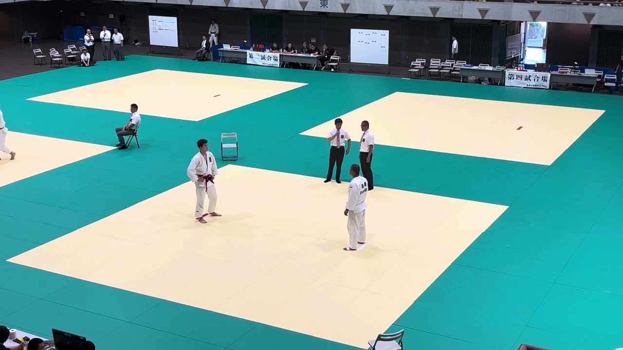 決勝戦】インターハイ柔道競技 東京都予選 男子個人 100㎏級 決勝戦