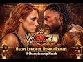 WWE 2K25 LIVE GAMEPLAY : ROMAN REIGNS VS BIANCA SMACK DOWN MATCH P-1
