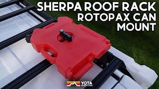 Sherpa Roof Rack Rotopax Can Mount