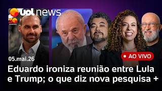 Eduardo Bolsonaro ironiza reunião de Lula e Trump; nova pesquisa eleitoral; Zema cutuca Flávio e + screenshot 4