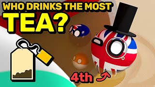 COUNTRIES SCALED BY TEA CONSUMPTION | Countryballs Animation