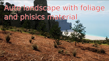 (UE4/5)Auto landscape with physics material and auto foliage