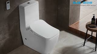AK68 European style square intelligent bidets wall mounted smart toilet seat automatic toilets