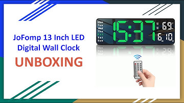 JoFomp 13 Inch LED Digital Wall Clock Unboxing