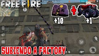 ASI LOGRE SUBIR A FACTORY CON PAREDES GLOO EN FREE FIRE | ELIMINANDO CAMPEROS EN LA CIMA DE FACTORY