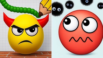 Satisfying ASMR Gameplay: HIDE BALL Vs DRAW TO SMASH — All Max Levels Gameplay Update