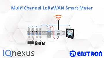 Multi Channel Power Meter with LoRaWAN ModBus Connectivity via a LoRa ModBus Transceiver.