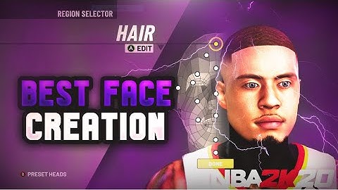 BEST DRIPPY FACE CREATION TUTORIAL IN NBA 2K20! LOOK LIKE A DRIBBLE GAWD | BEST FACE CREATION