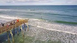 Sunglow Pier at South Daytona Beach by Drone 