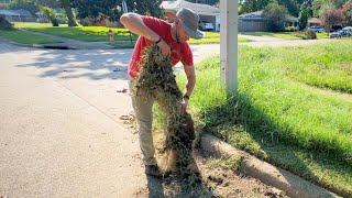 Their Lawnmower was BROKEN - so I MOWED it FOR FREE!