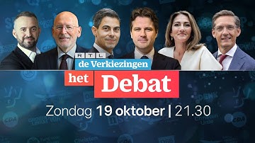Tweede RTL-verkiezingsdebat | RTL De Verkiezingen