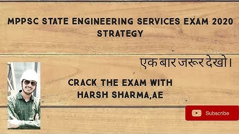 MPPSC AE SES PREPARATION STRATEGY