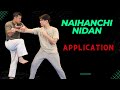 How to use fighting applications in naihanchi nidan  shorin ryu