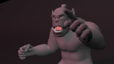 Orc Walk Cycle Animation Timelapse | Autodesk Maya
