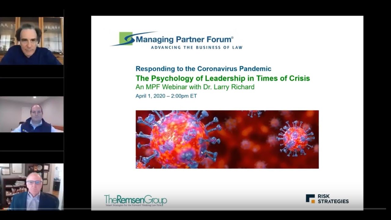 MPF Webinar - "The Psychology of Leadership in Times of Crisis"