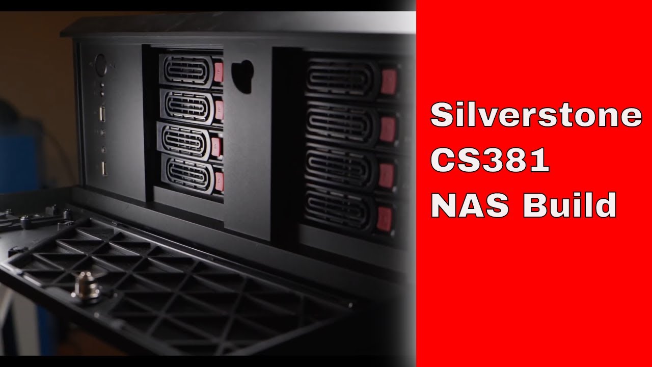 Silverstone CS381 NAS Build DIY Home Server, For Hard Drive storage
