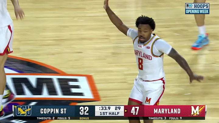 David Coit KNOCKS DOWN the Deep Three vs. Coppin State | Maryland Basketball