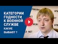 Категории годности к военной службе. Какие бывают